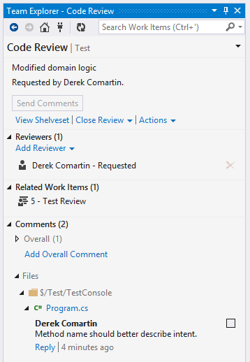 code review visual studio code