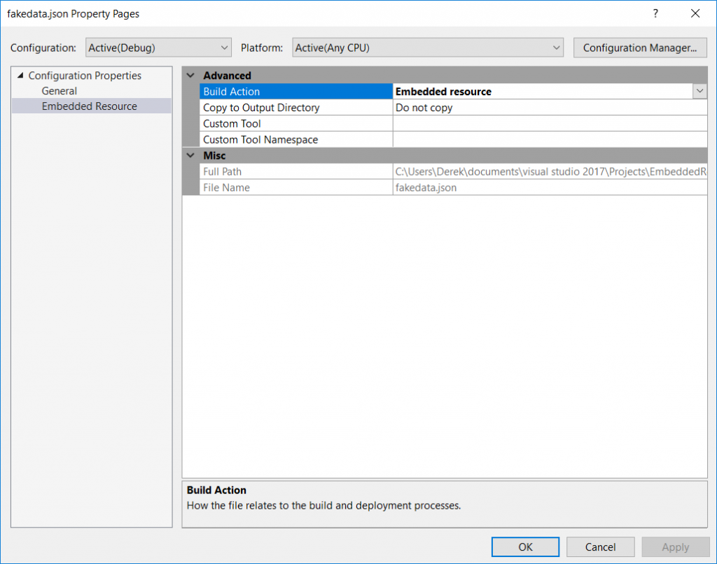 File Properties Dialog