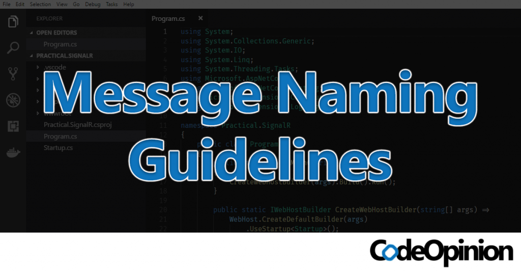 Message Naming Guidelines